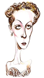 Danielle Darrieux - karikatyr